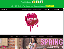 Tablet Screenshot of barcodeglam.com
